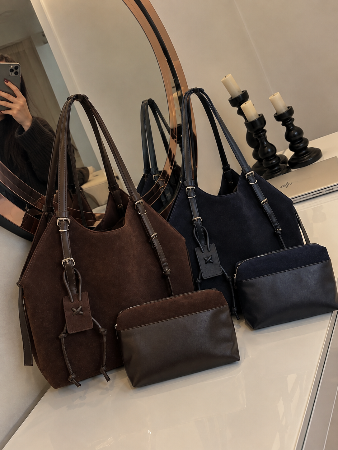 کیف دوتیکه پینترستی مدل پاییز زنانه و دخترانه🍂🍁🧶